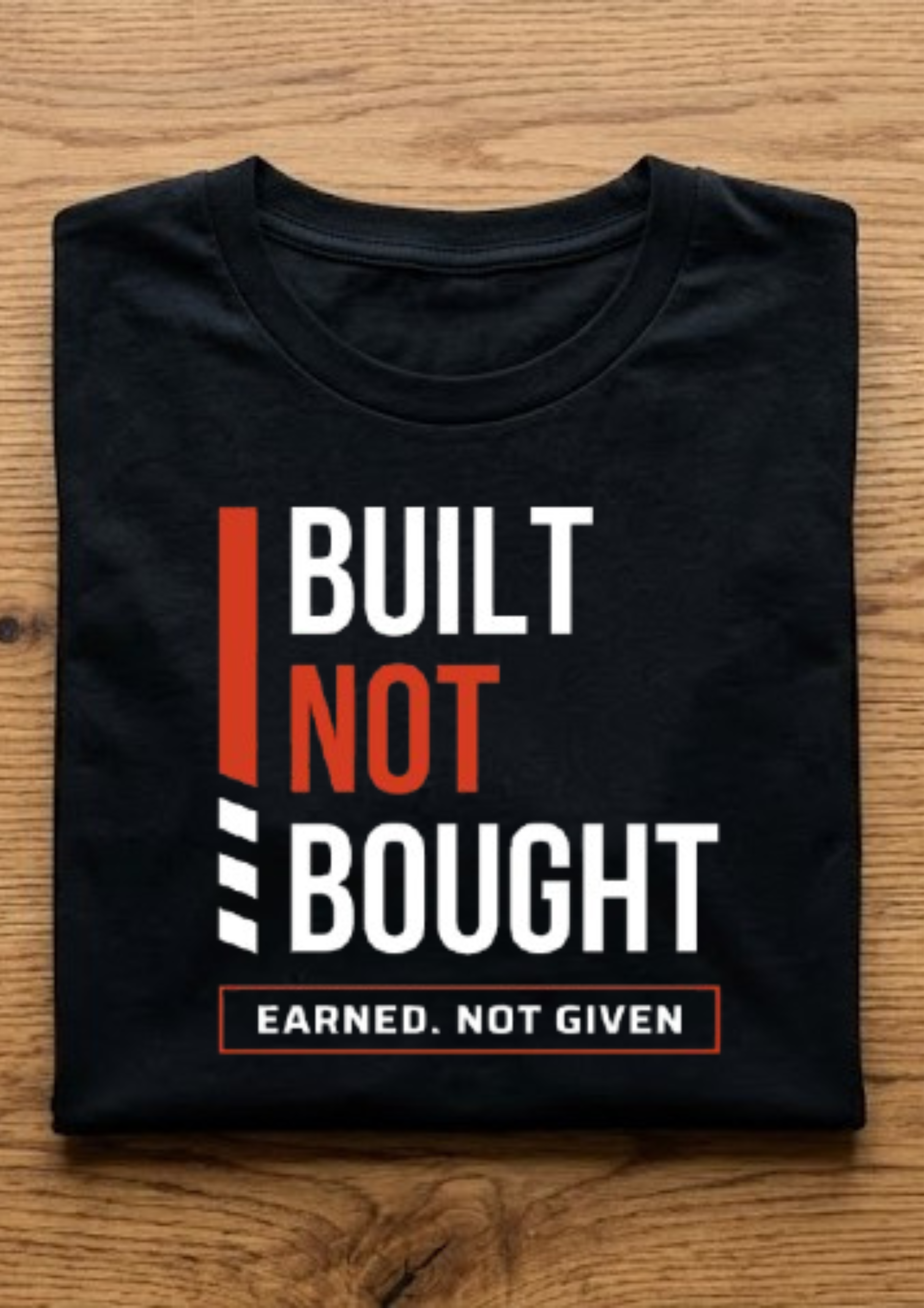 BUILT NOT BOUGHT Earned. Not Given T-Shirt